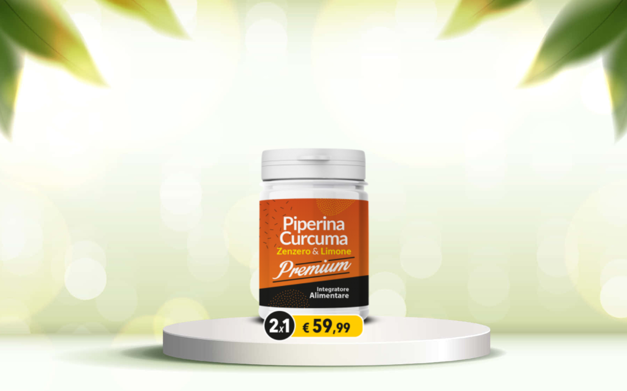 Prova Piperina e Curcuma Premium: detox naturale per intestino e metabolismo attivi