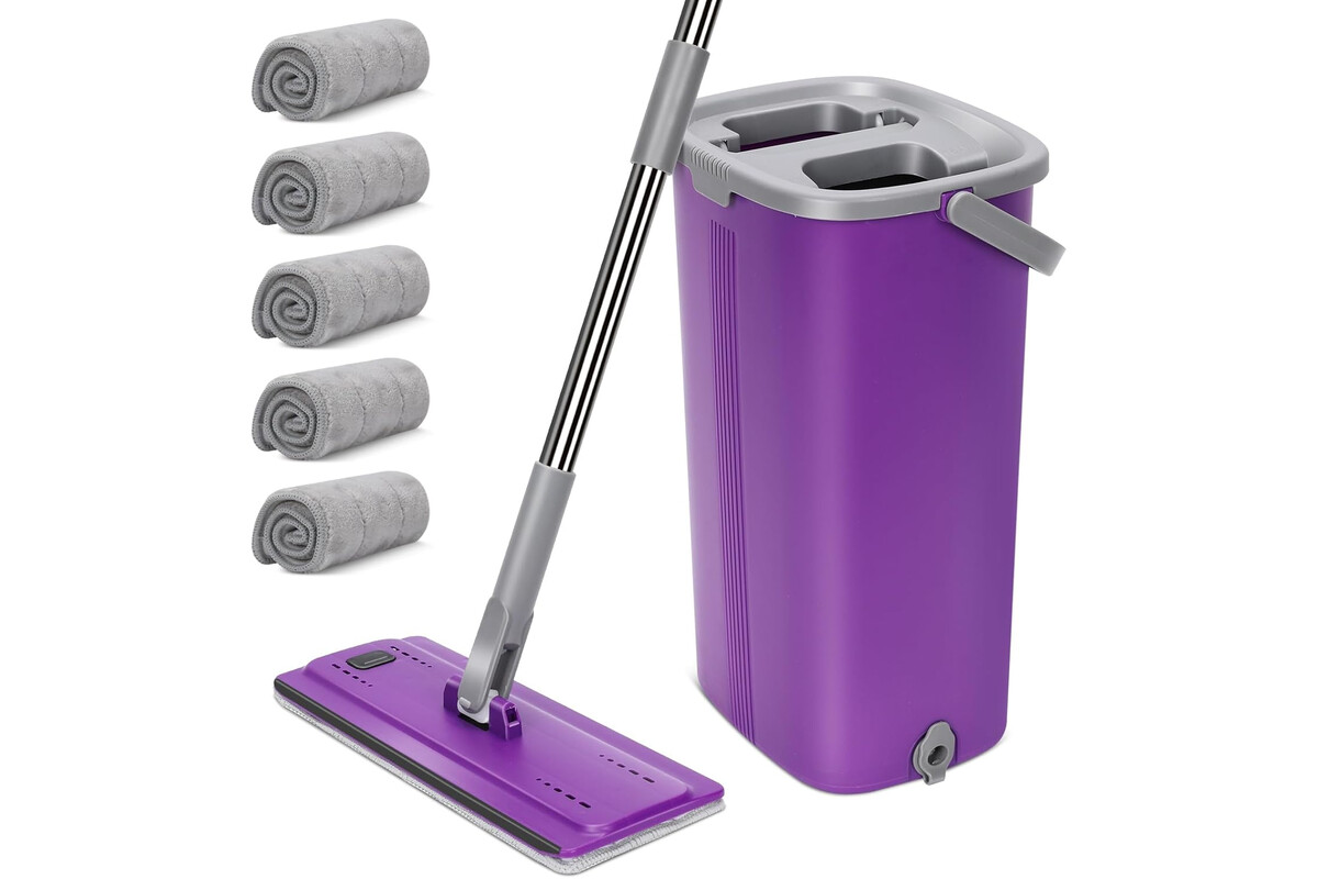 Risparmia tempo e denaro: 6 panni riutilizzabili e mocio mastertop tutto in uno a prezzo speciale