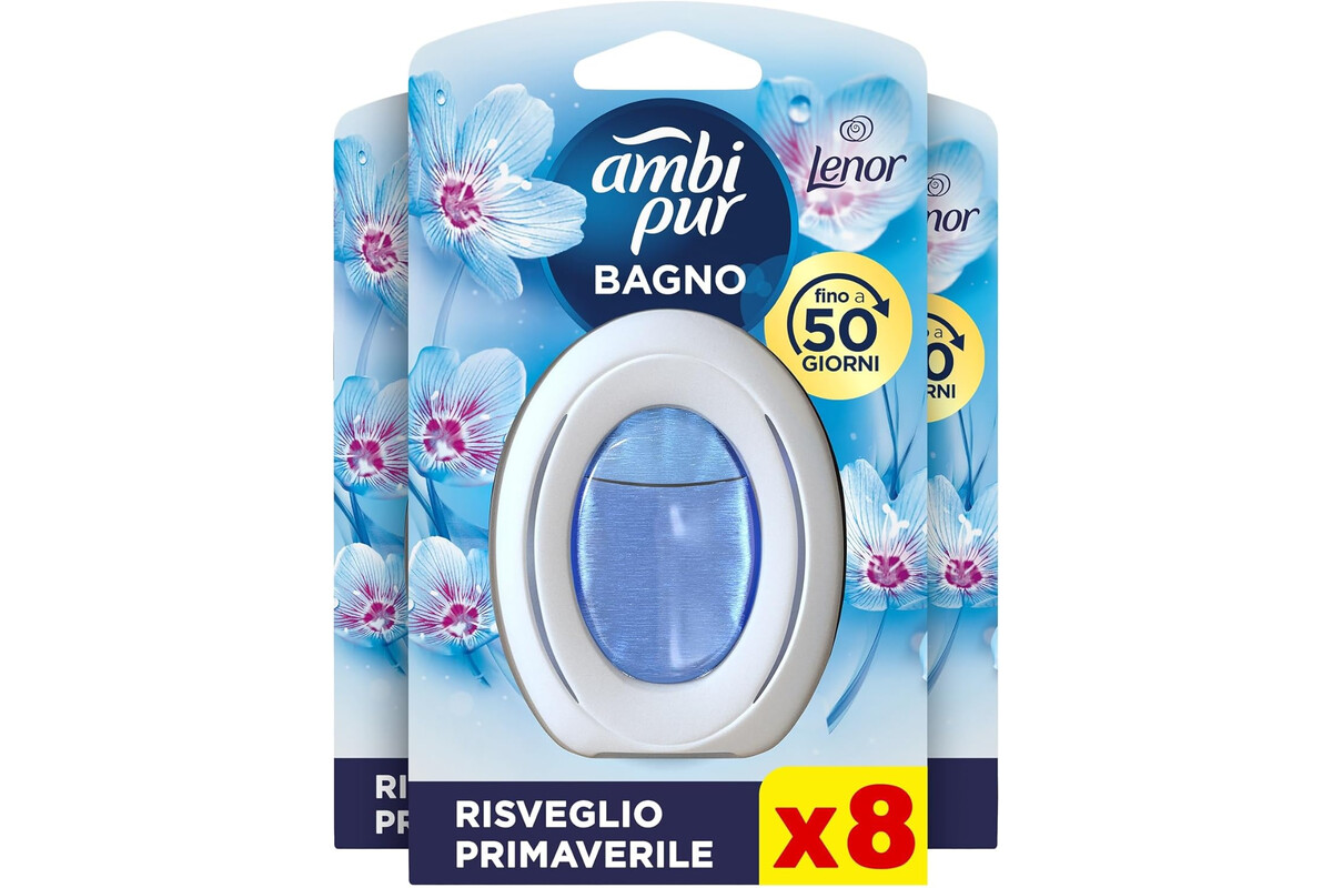 8 profumatori ambi pur lenor bathroom a prezzo speciale: freschezza continua e risparmio assicurato